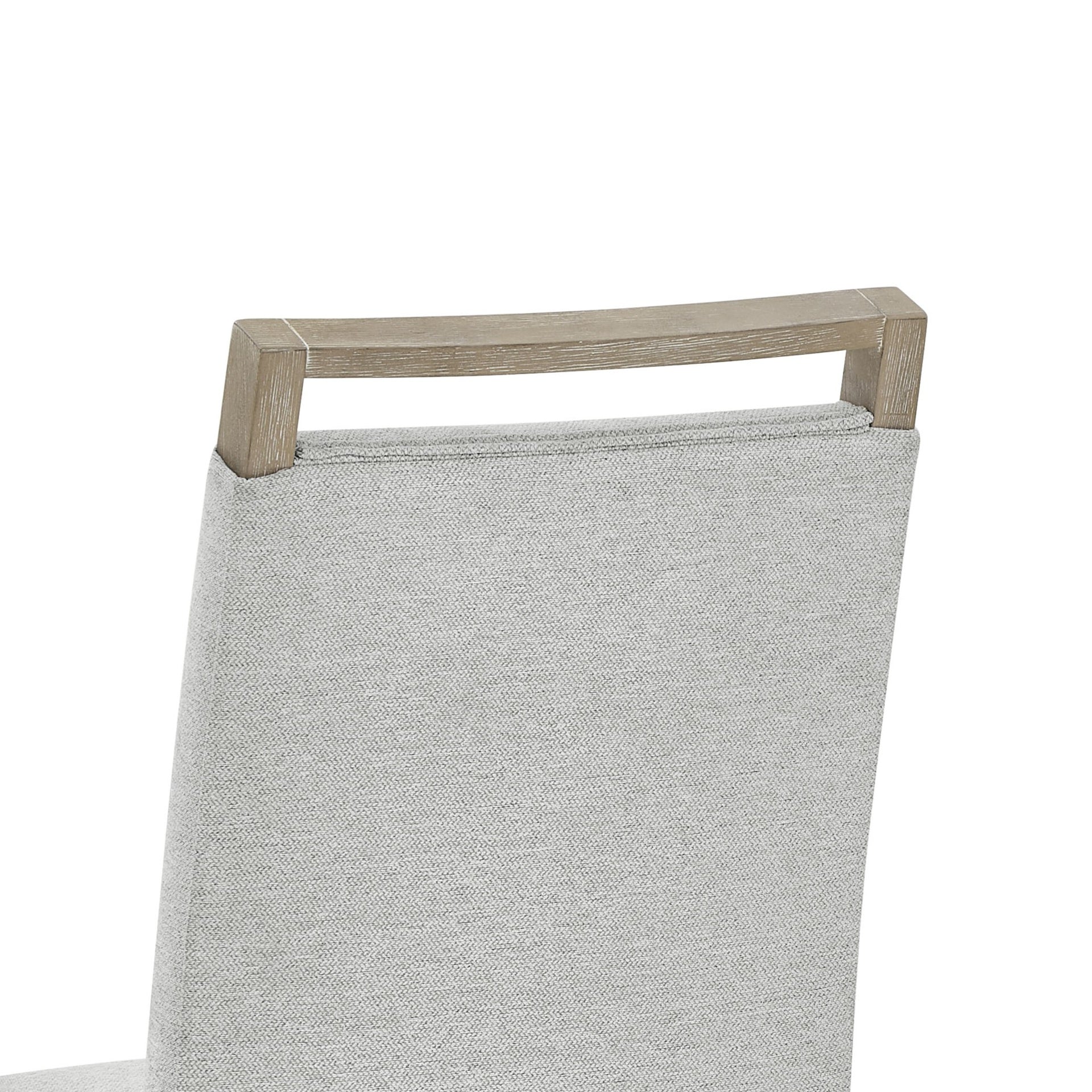 Tabitha Set of 2 Light Oak Finish Dining Side Chairs with Light Gray Fabric