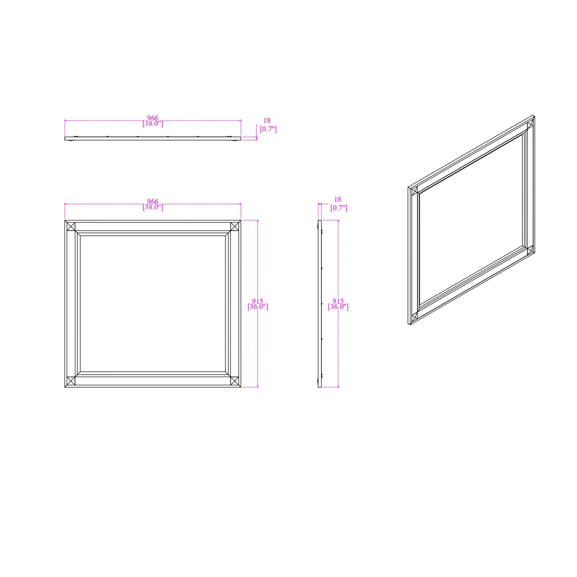 Soulmarie Charcoal Mirror