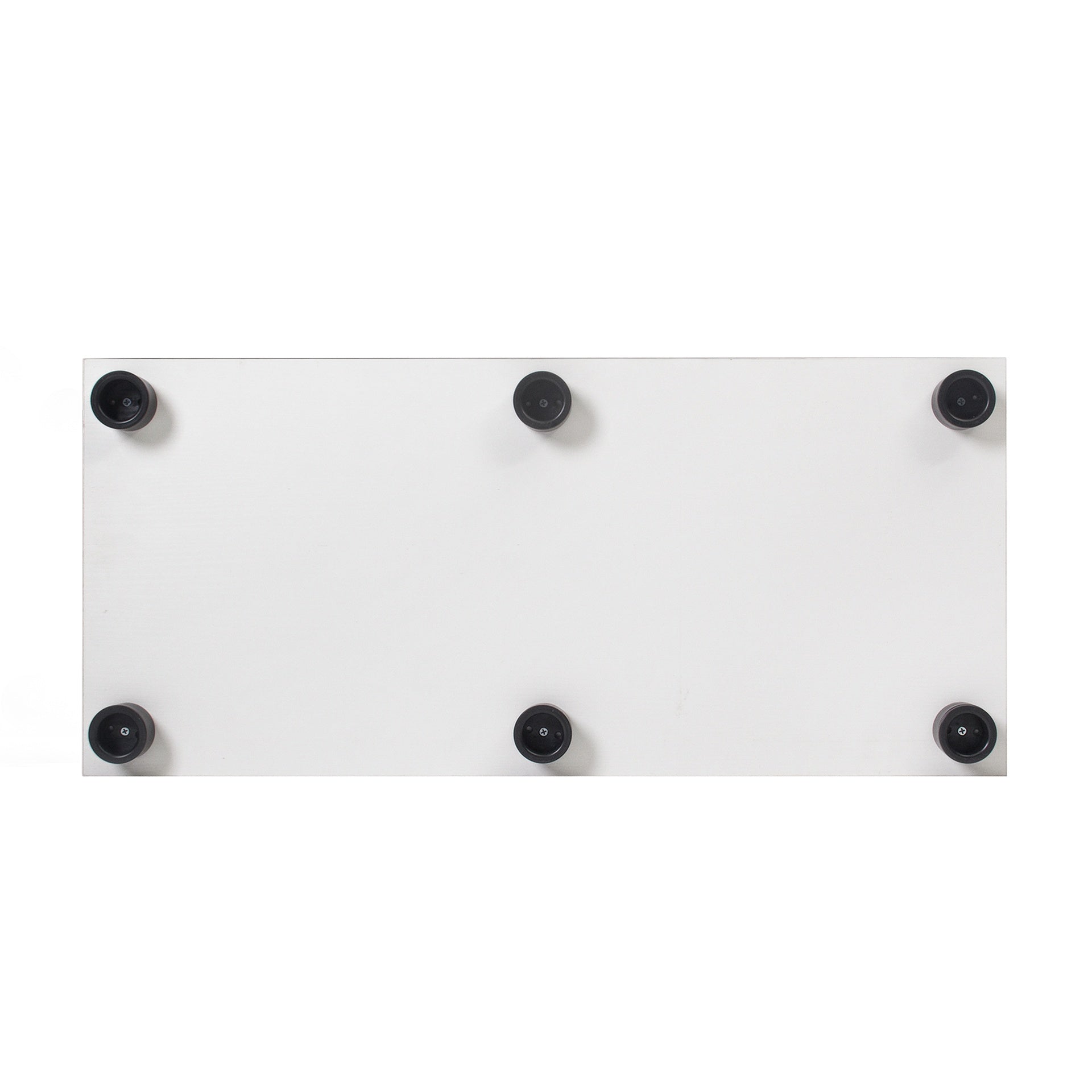 LED Strip Light Two Door Glass Cabinet Glass Display Cabinet with 4 Shelves, White