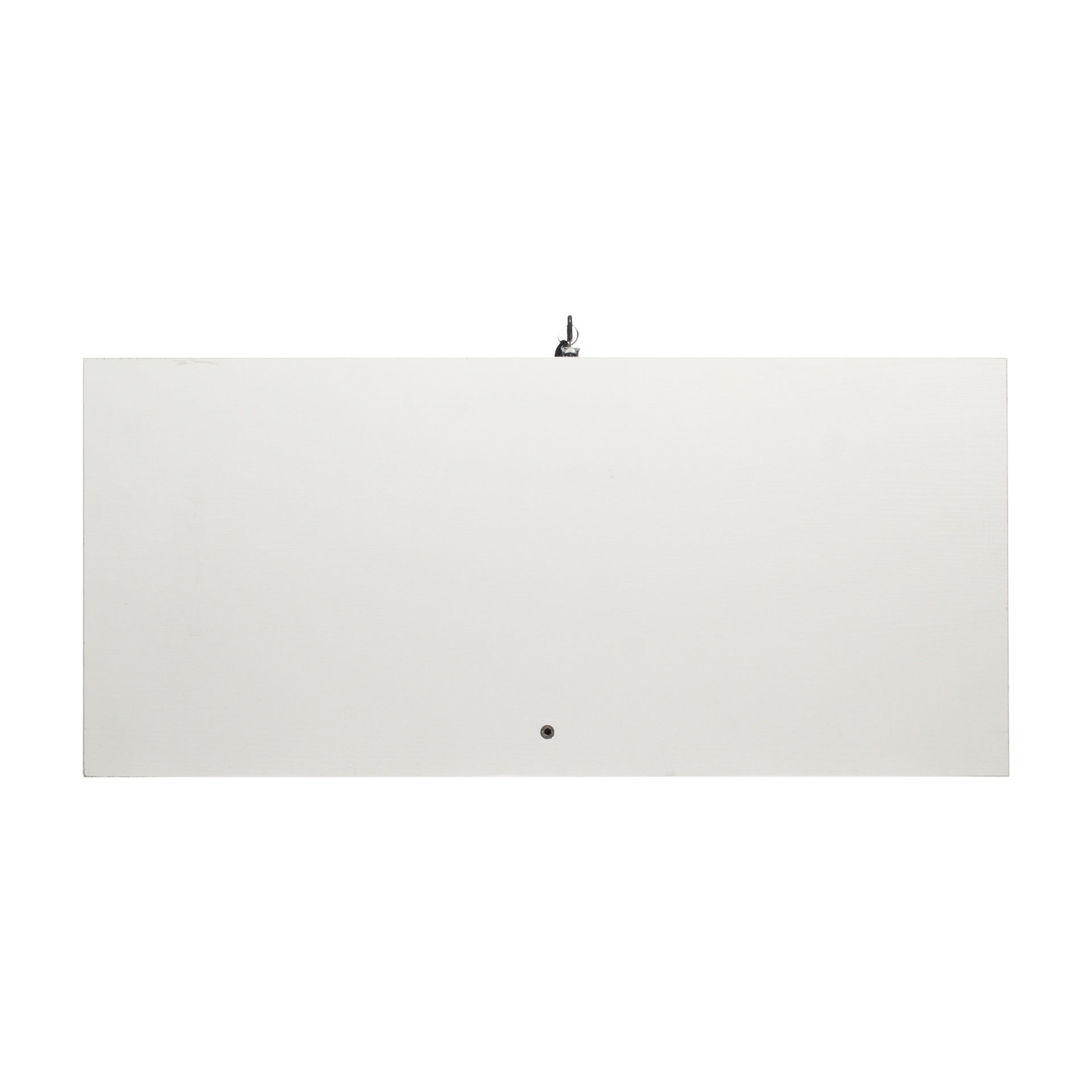 LED Strip Light Two Door Glass Cabinet Glass Display Cabinet with 4 Shelves, White
