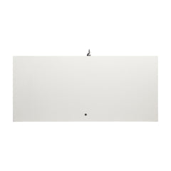 LED Strip Light Two Door Glass Cabinet Glass Display Cabinet with 4 Shelves, White