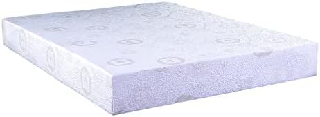 Herbal Fusion Collection, Green Tea-infused Polyester Memory Foam Mattress,Queen Size,White.