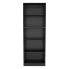 Home 4 Shelves Bookcase with Multi-Tiered Storage -Black -Office