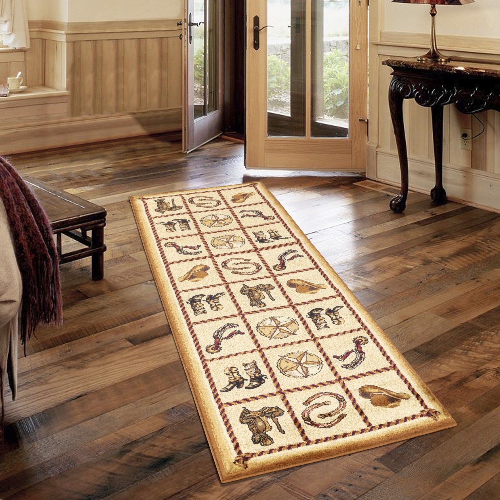 Tribes GC_YLS4010 Beige 2 ft. x 3 ft. Southwest Area Rug
