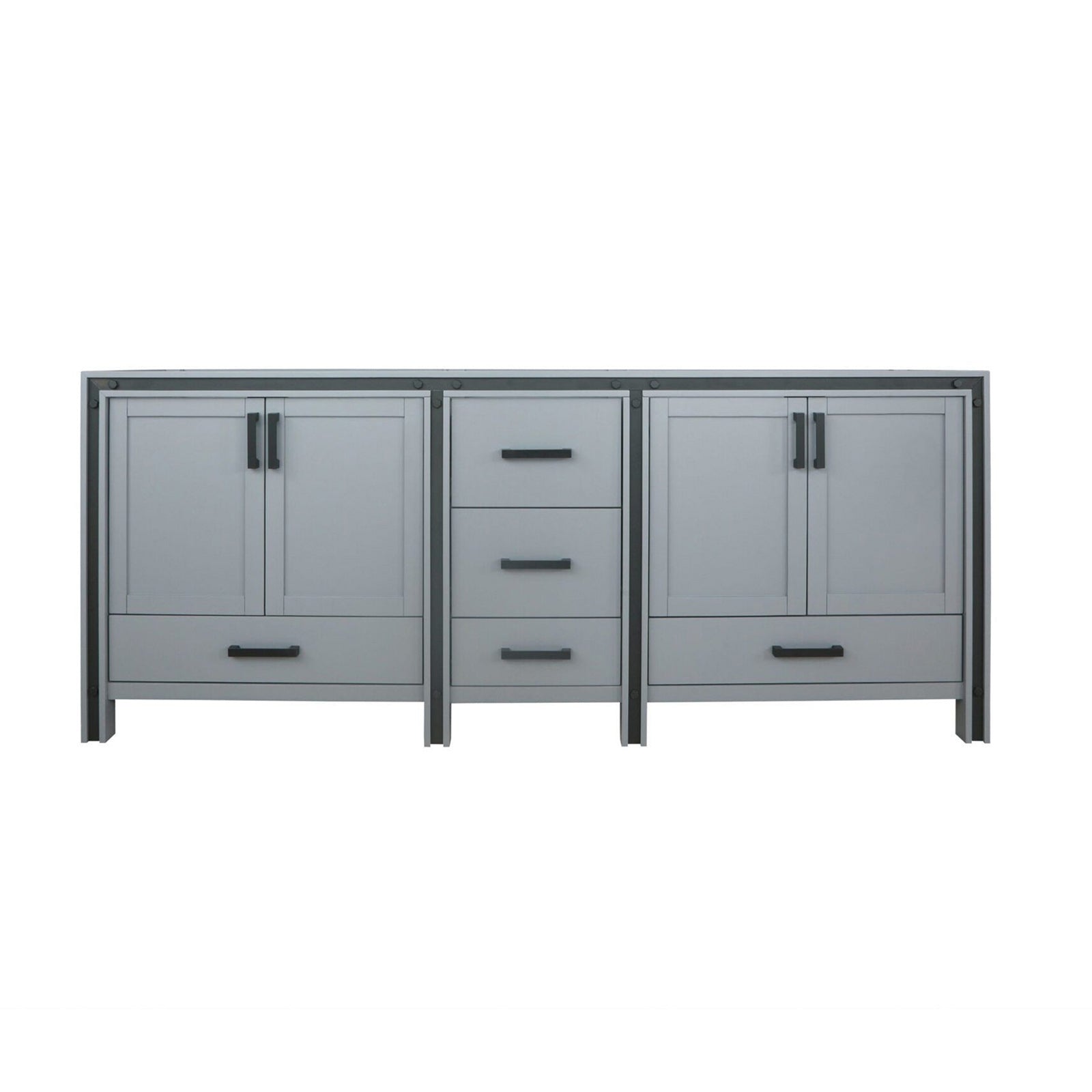Dark Grey Double Bath Vanity 84 in. W x 22 in. D