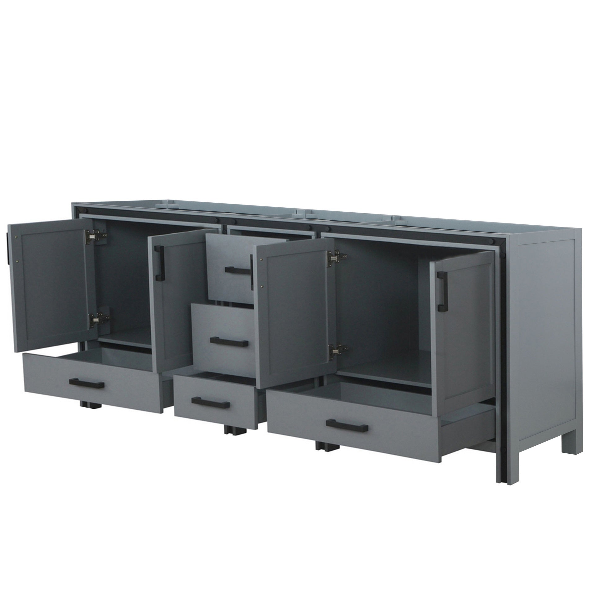Dark Grey Double Bath Vanity 84 in. W x 22 in. D