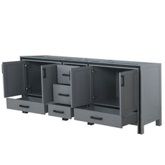 Dark Grey Double Bath Vanity 84 in. W x 22 in. D