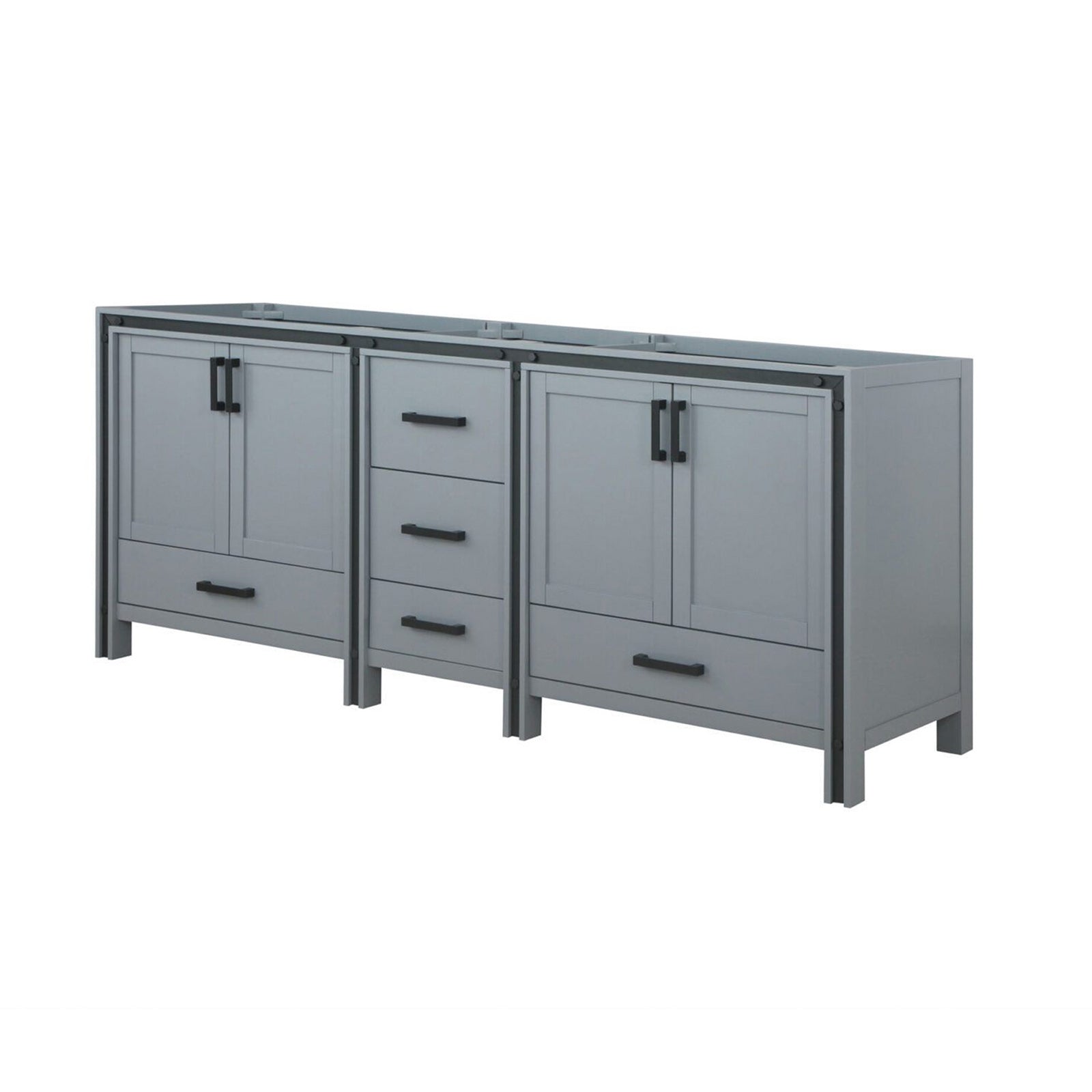 Dark Grey Double Bath Vanity 84 in. W x 22 in. D