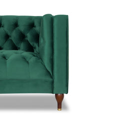 Evelyn Mid-Century Modern Tufted Back Velvet Lounge Chair