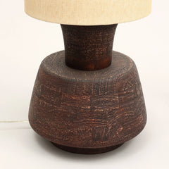 Handcrafted Artisanal  Decorative Table Lamp with Wooden BaseFor Living Room-Bedroom-Home Decor-Tabletop-13X13X26.5"