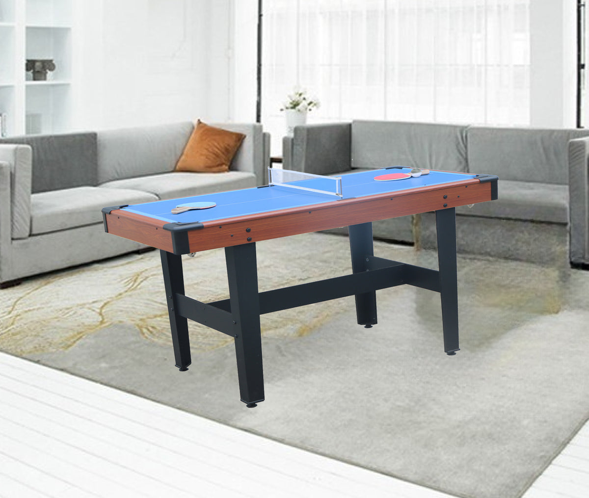 48″ Game Table - Combo Game Table Set - Billiards/Pool, Glide Hockey and Table Tennis for Home, Game Room, Friends and Family!