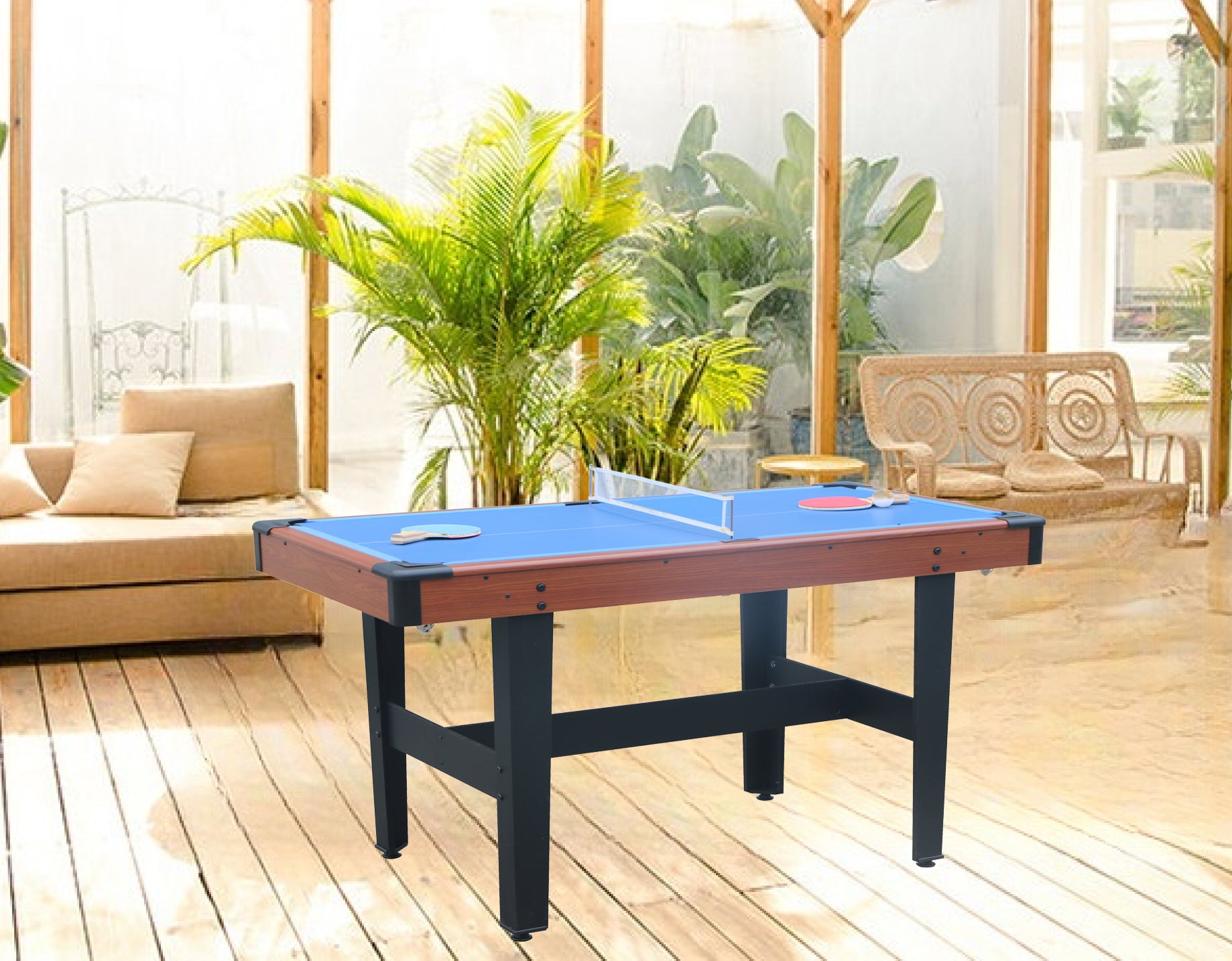 48″ Game Table - Combo Game Table Set - Billiards/Pool, Glide Hockey and Table Tennis for Home, Game Room, Friends and Family!