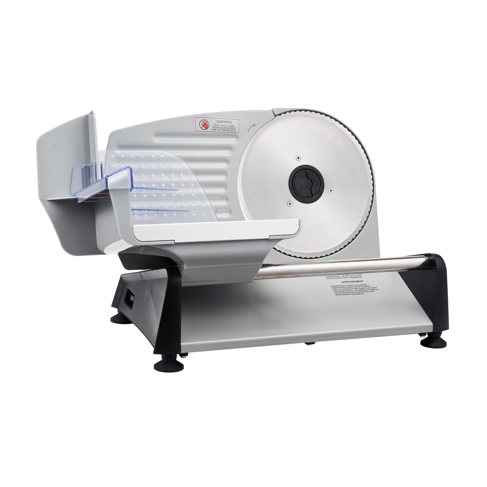 Meat Slicer, 7.5 inch 200W Electric Deli Slicer Machine with SUS420 Blade, 0-0.6 inch Adjustable Thickness, ETL Certified Home Food-Slicer for Meat, Ham, Baguett, Steak