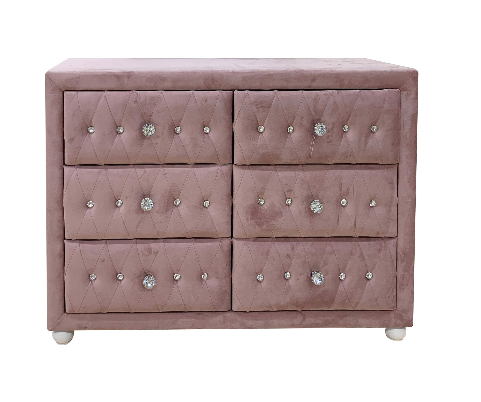 Reggie Pink Fabric Dresser