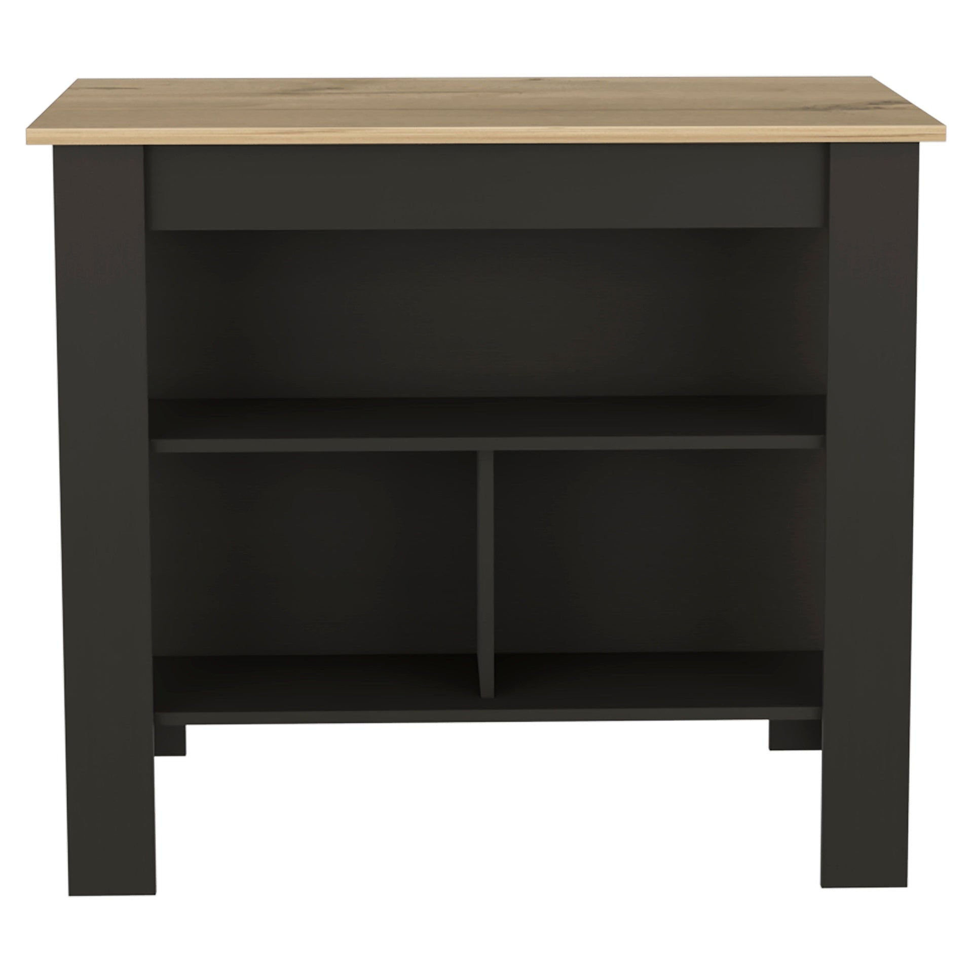 British Single Kitchen Pantry, Four Storage Shelves, Double Doors Cabinets