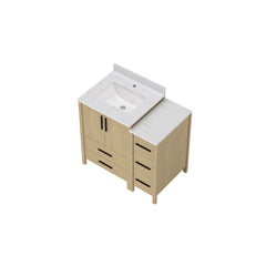 36"W×22"D×34"H Single Sink Bathroom Vanity Cabinet,Freestangding storage Vanity Cabinet with White Countertop
