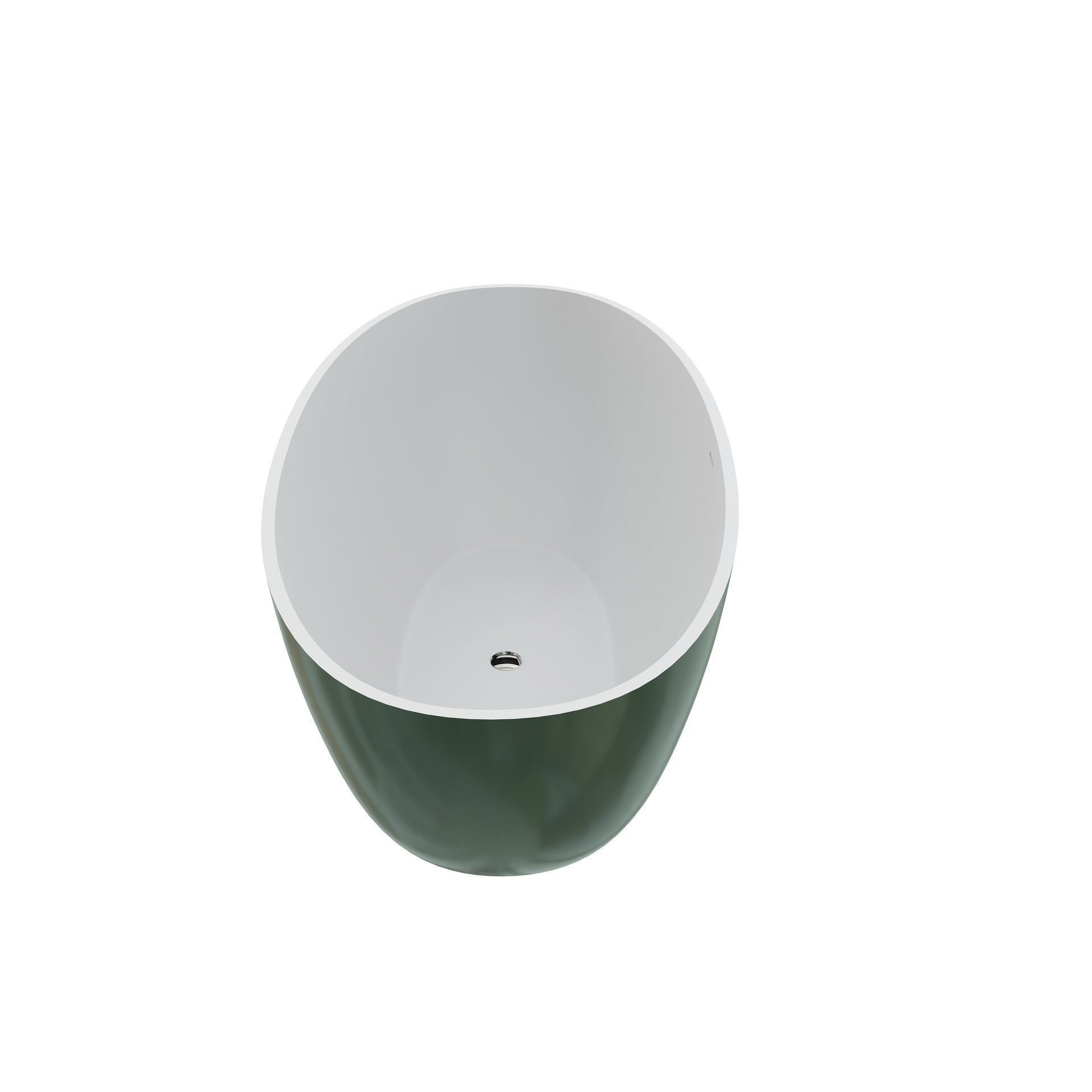 65" Premium Solid Surface Deep Soaking Bathtub