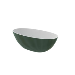 65" Premium Solid Surface Deep Soaking Bathtub