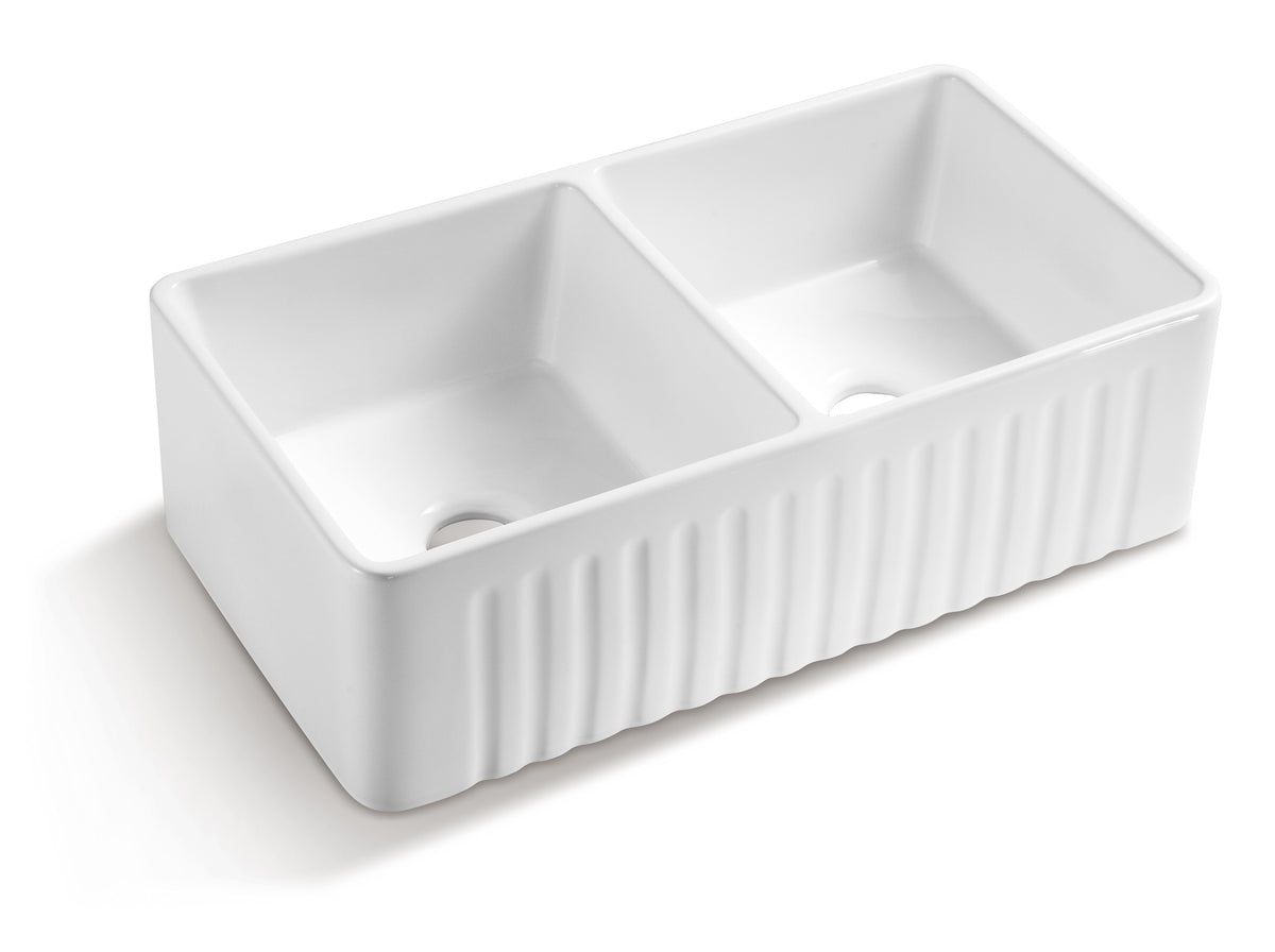 Farmhouse/Apron Front White Ceramic Kitchen Sink