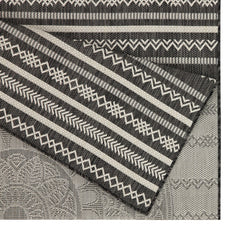 Sunshine GC_HAR2017 Anthracite 7 ft. 10 in. x 10 ft. 3 in. Indoor/Outdoor Area Rug