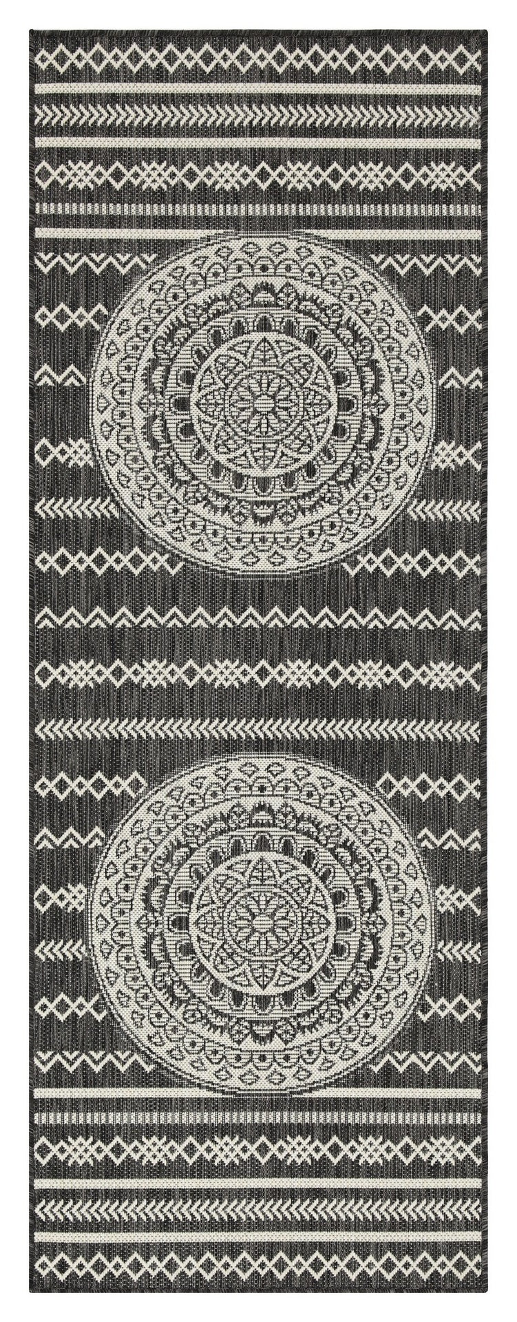Sunshine GC_HAR2017 Anthracite 7 ft. 10 in. x 10 ft. 3 in. Indoor/Outdoor Area Rug