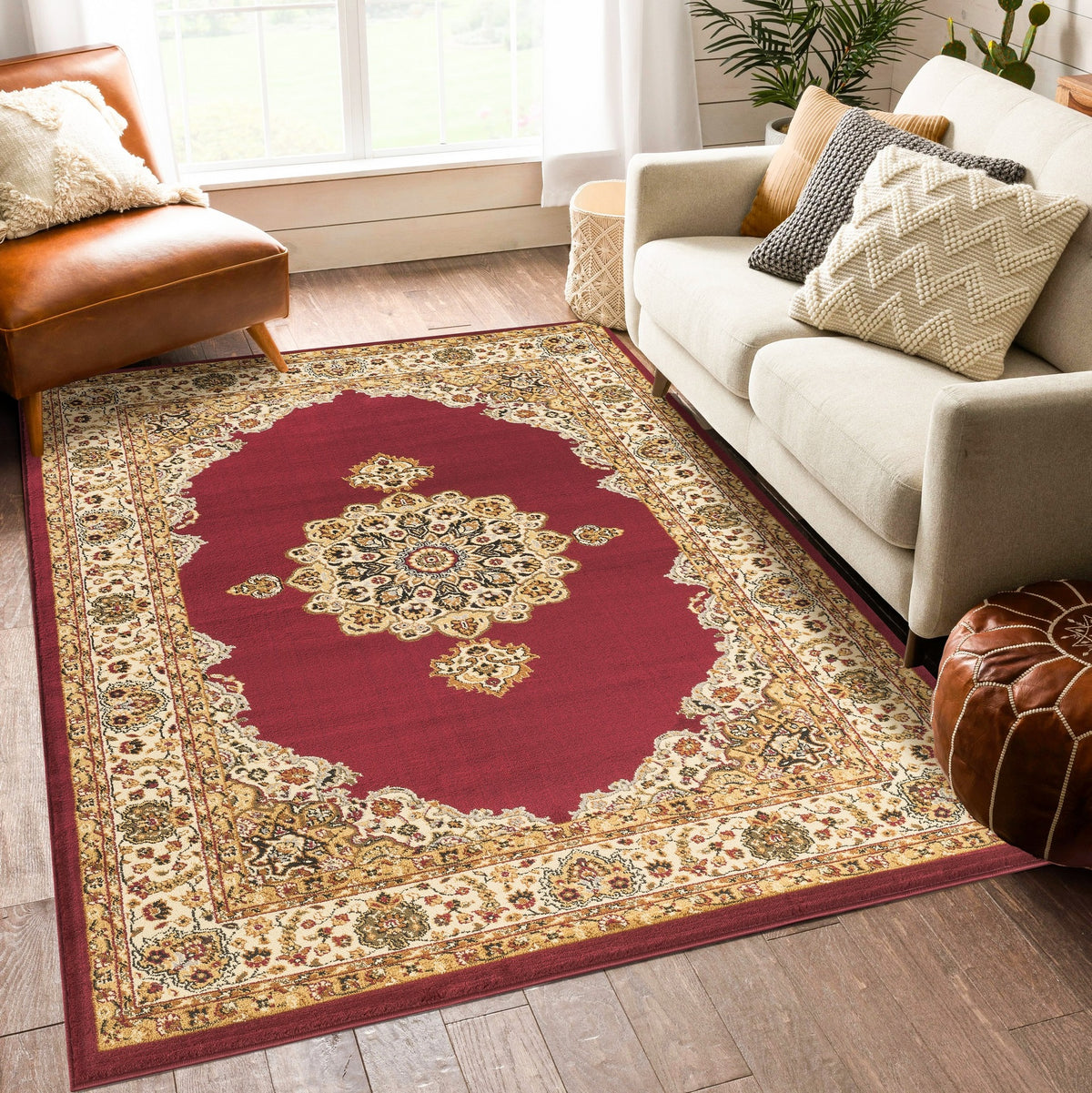 Classic GC_VIN5009 Red 7 ft. 10 in. x 10 ft. 3 in. Area Rug