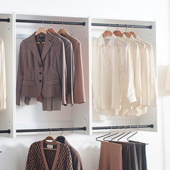 Devi White Wall Mounted Wood Closet System