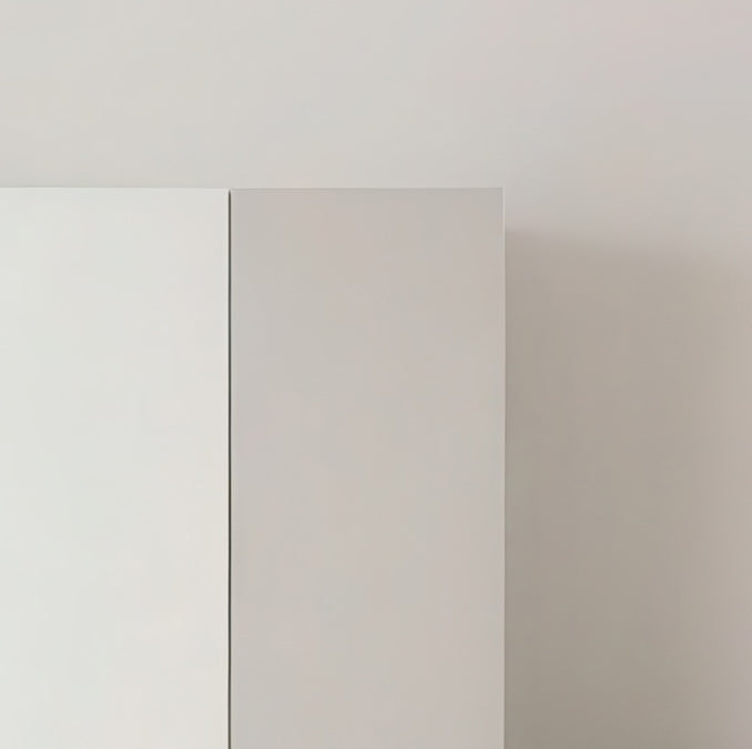 Elise Modular Wood Closet System with Mirror in White