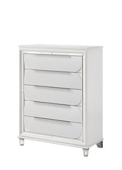 Tarian Pearl White Finish Chest