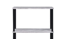 Nypho Antique White & Black Finish Bookshelf