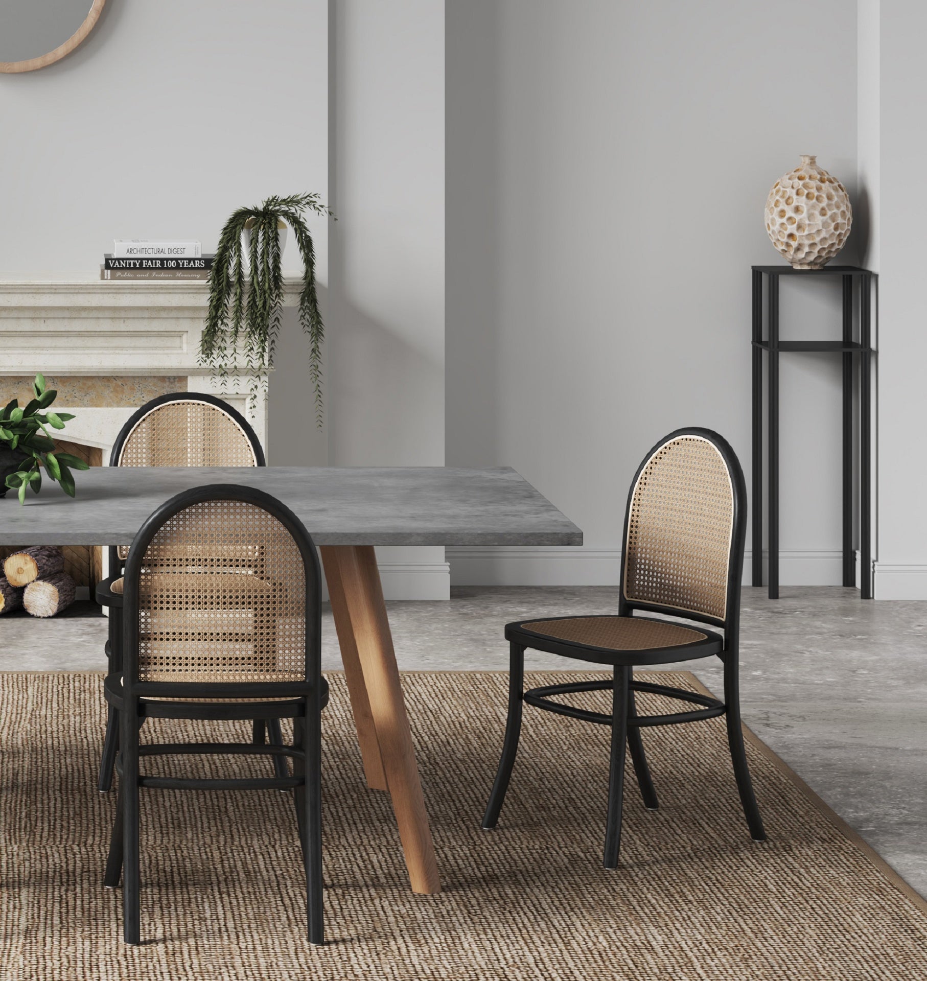 Dining Chair in Black