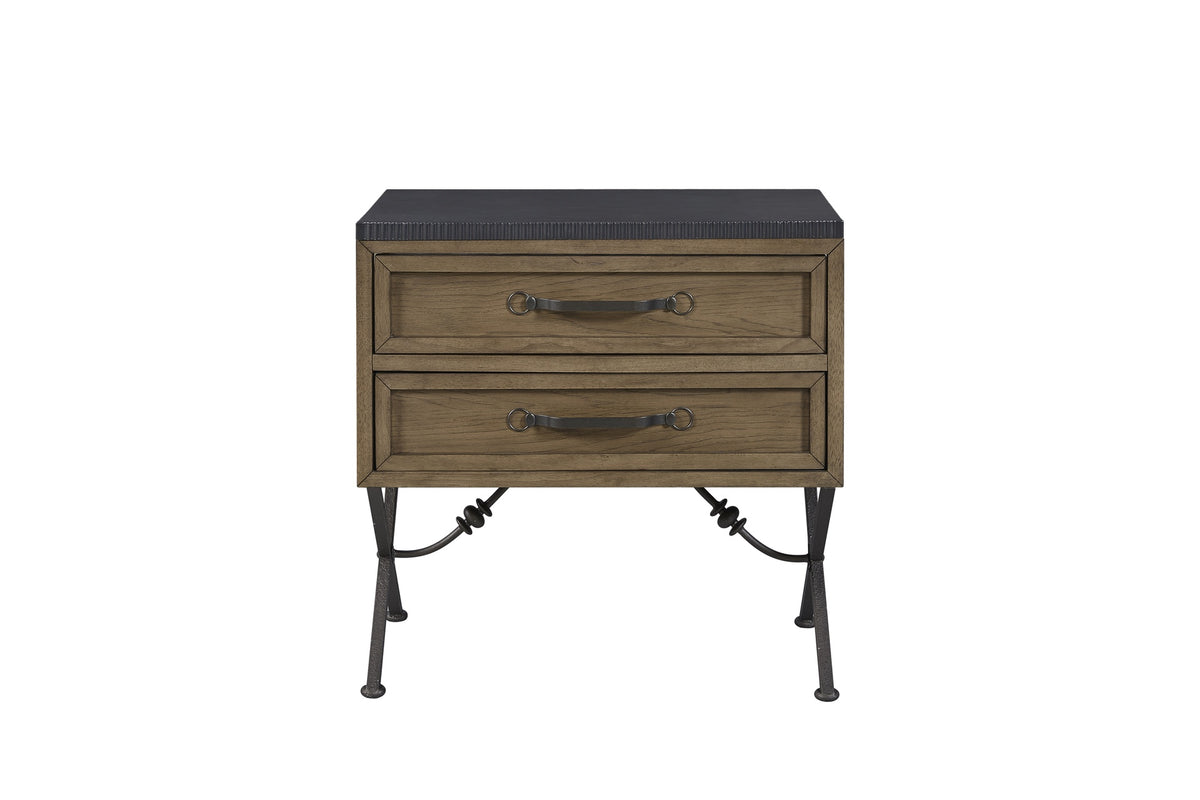 2 Drawer Nightstand - Almond