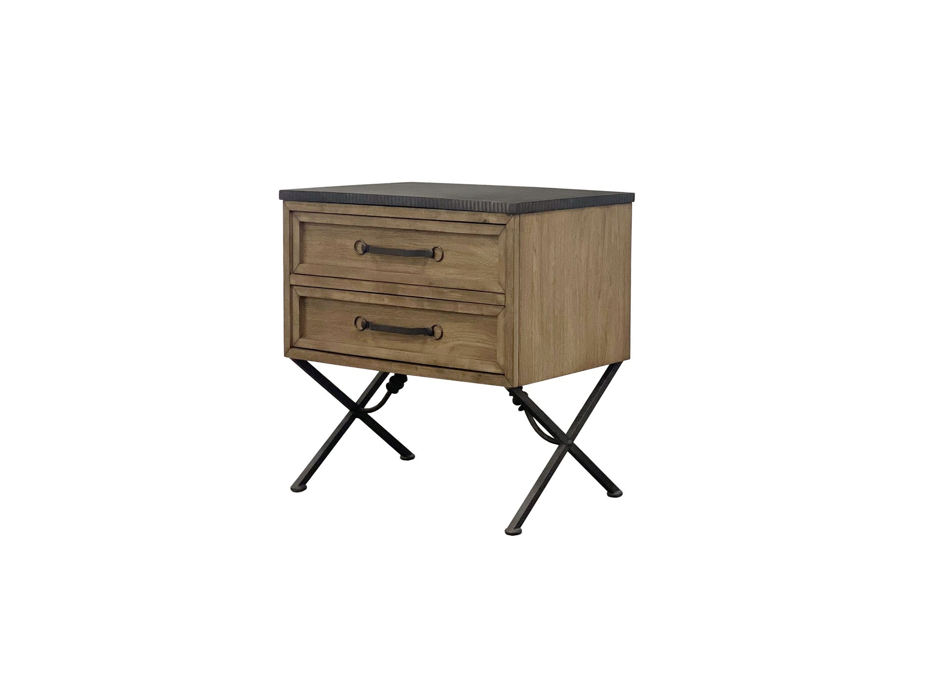 2 Drawer Nightstand - Almond