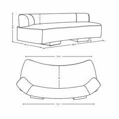 Sofa in Olive Green