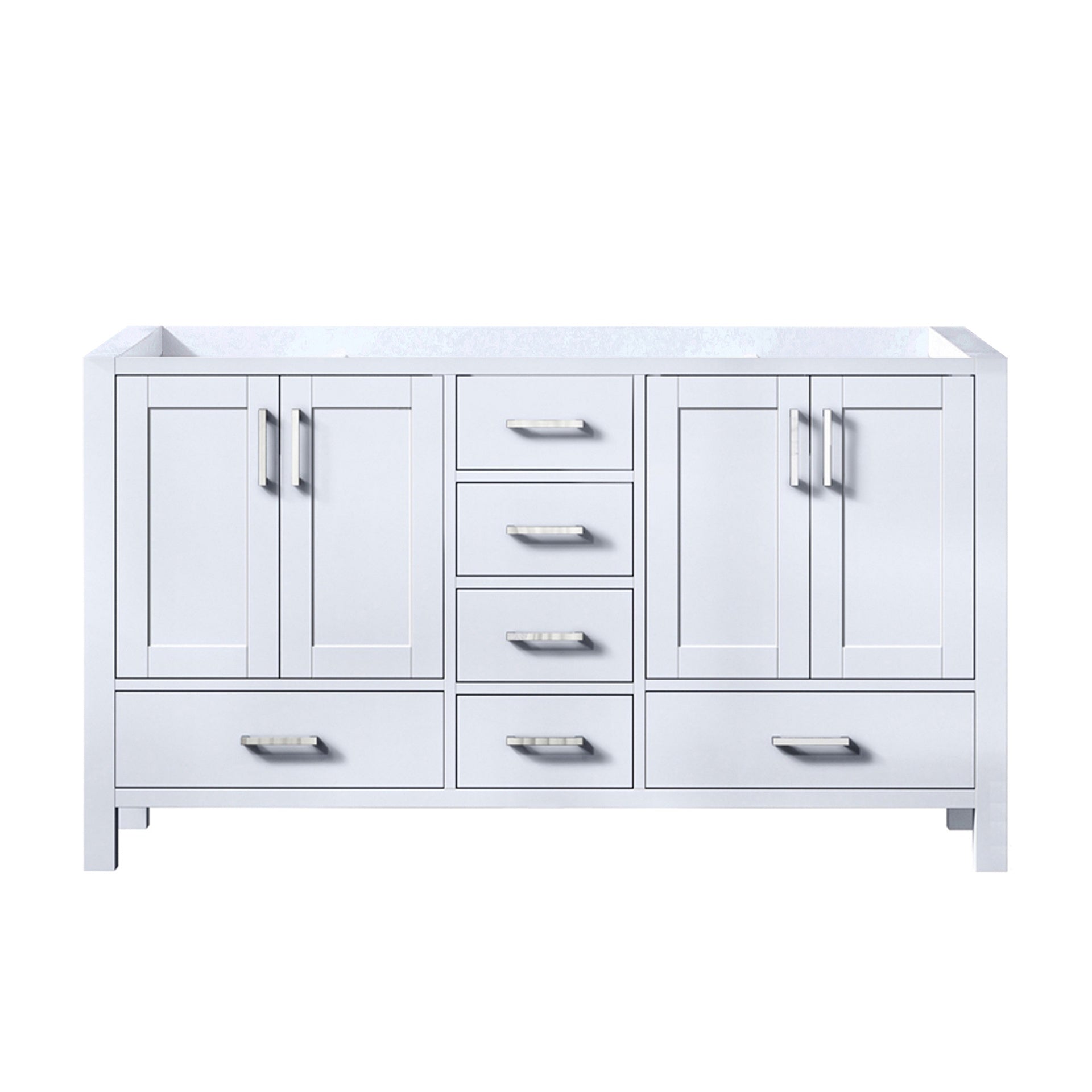 White Double Bath Vanity 60 in. W x 22 in. D