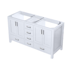 White Double Bath Vanity 60 in. W x 22 in. D