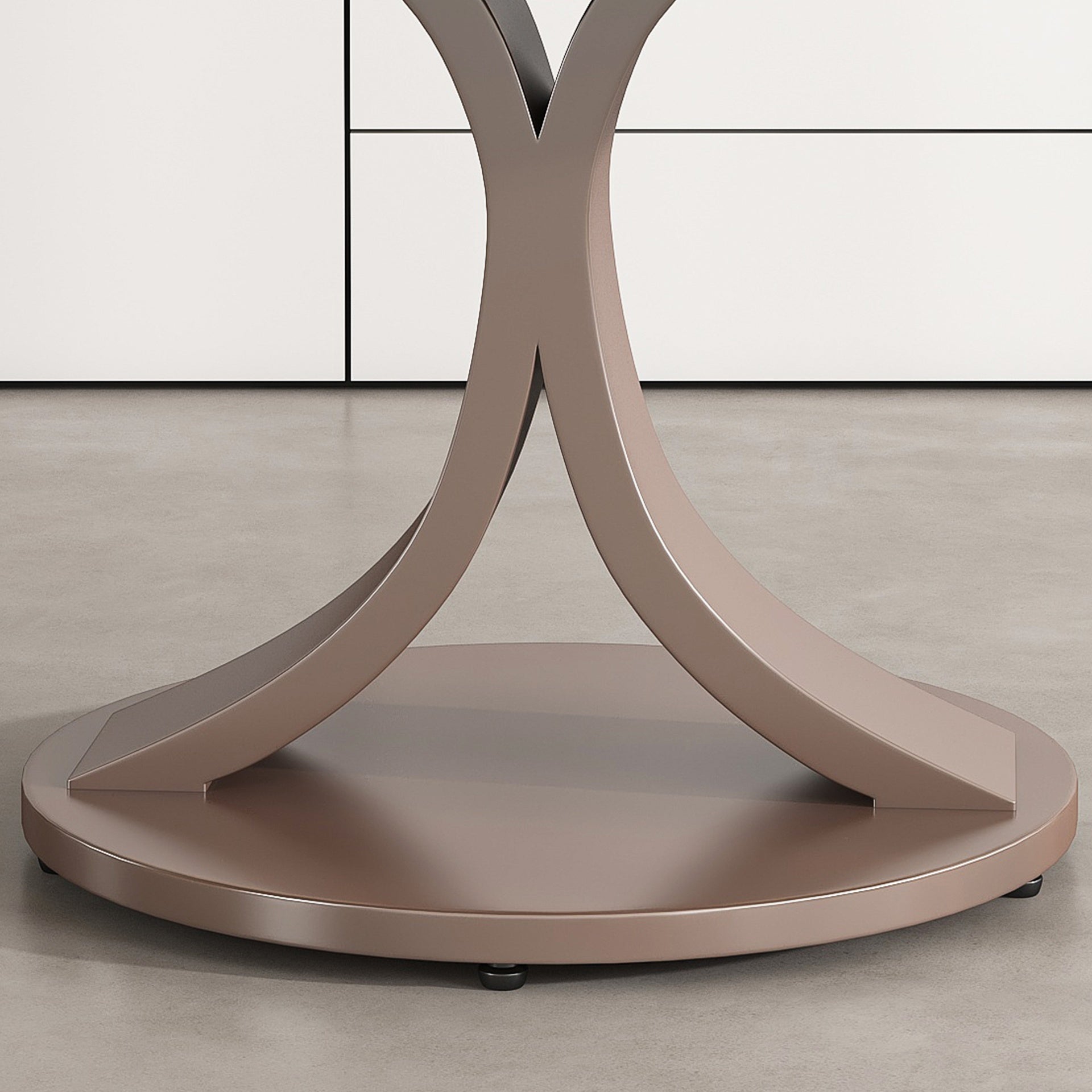 53" Round Dining Table, Scratch & Heat Resistant Sintered Stone Tabletop for Dining Room & Kitchen(Table Only)