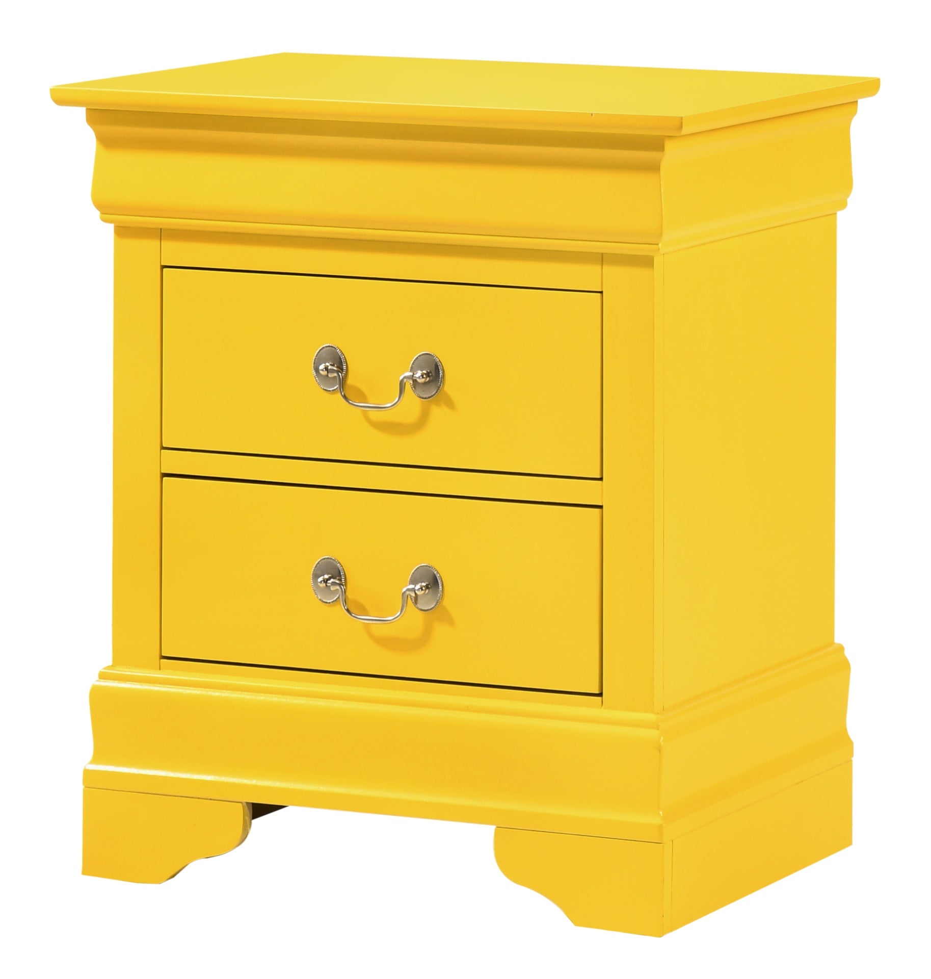 Charming Yellow Traditional Nightstand