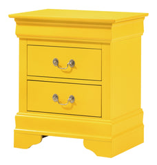 Charming Yellow Traditional Nightstand