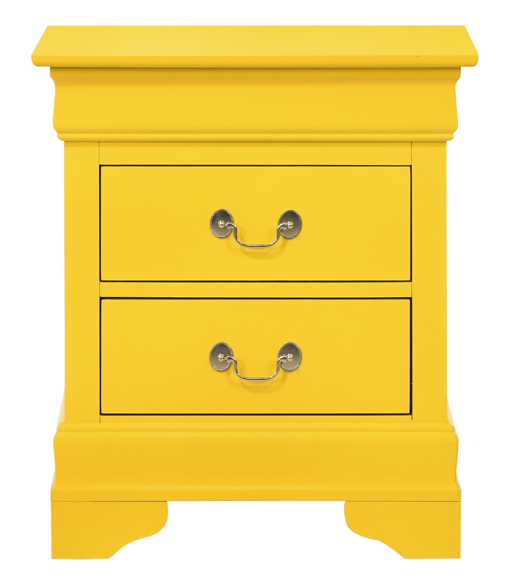 Charming Yellow Traditional Nightstand