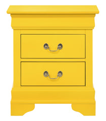 Charming Yellow Traditional Nightstand