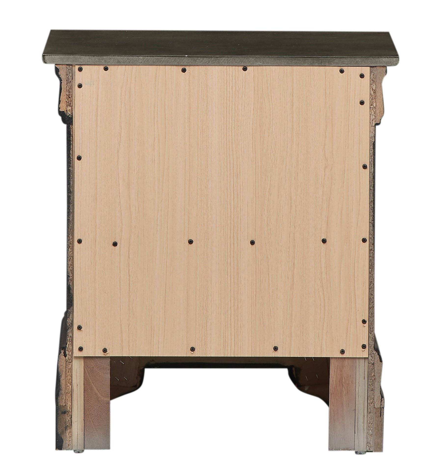 Elegant Gray Traditional Nightstand