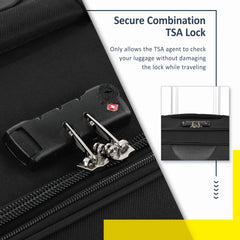 Softside Luggage Expandable 3 Piece Set Suitcase Upright Spinner Softshell Lightweight Luggage Travel Set-22/26/30 inches