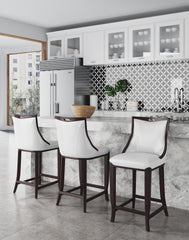 Barstool in Pearl White