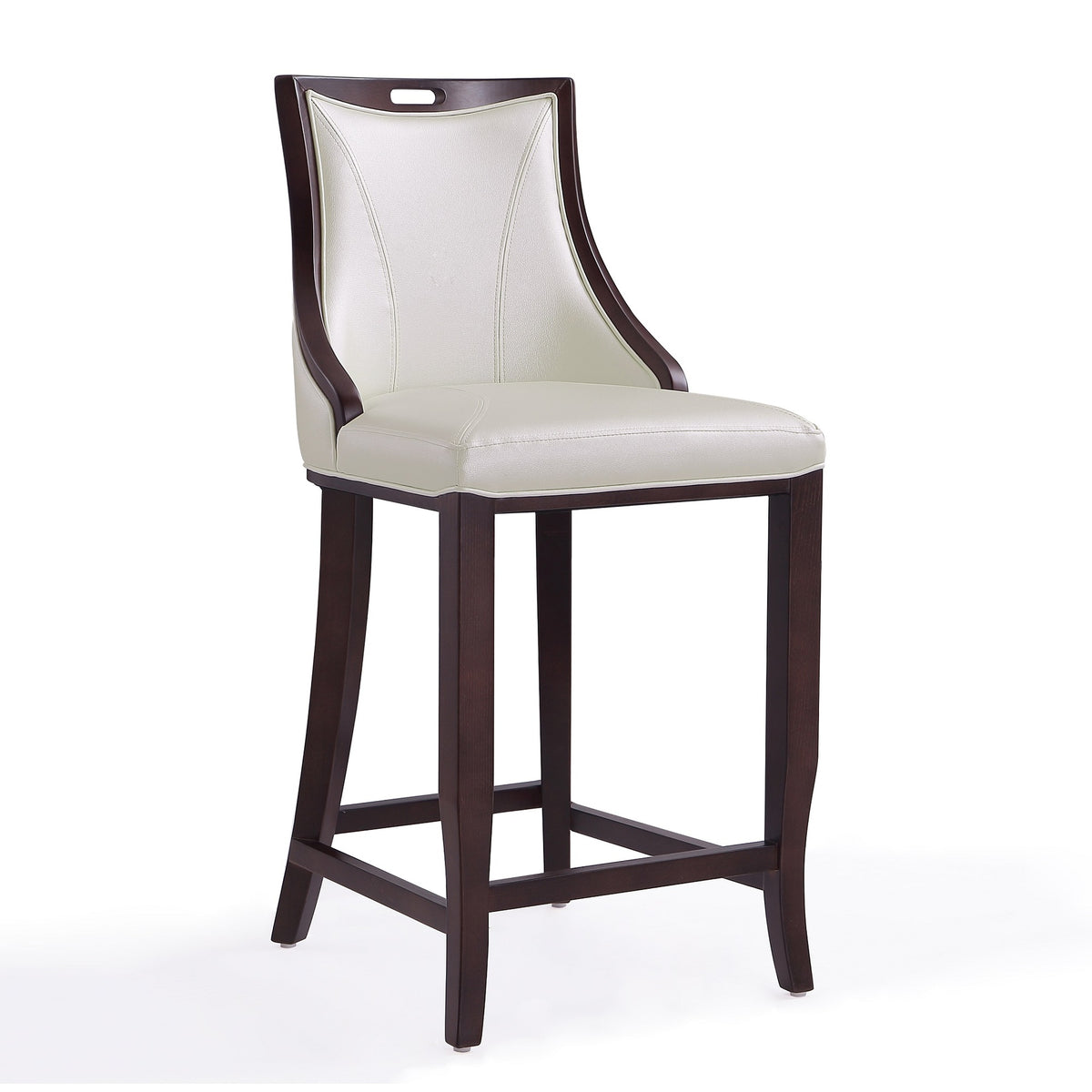 Barstool in Pearl White