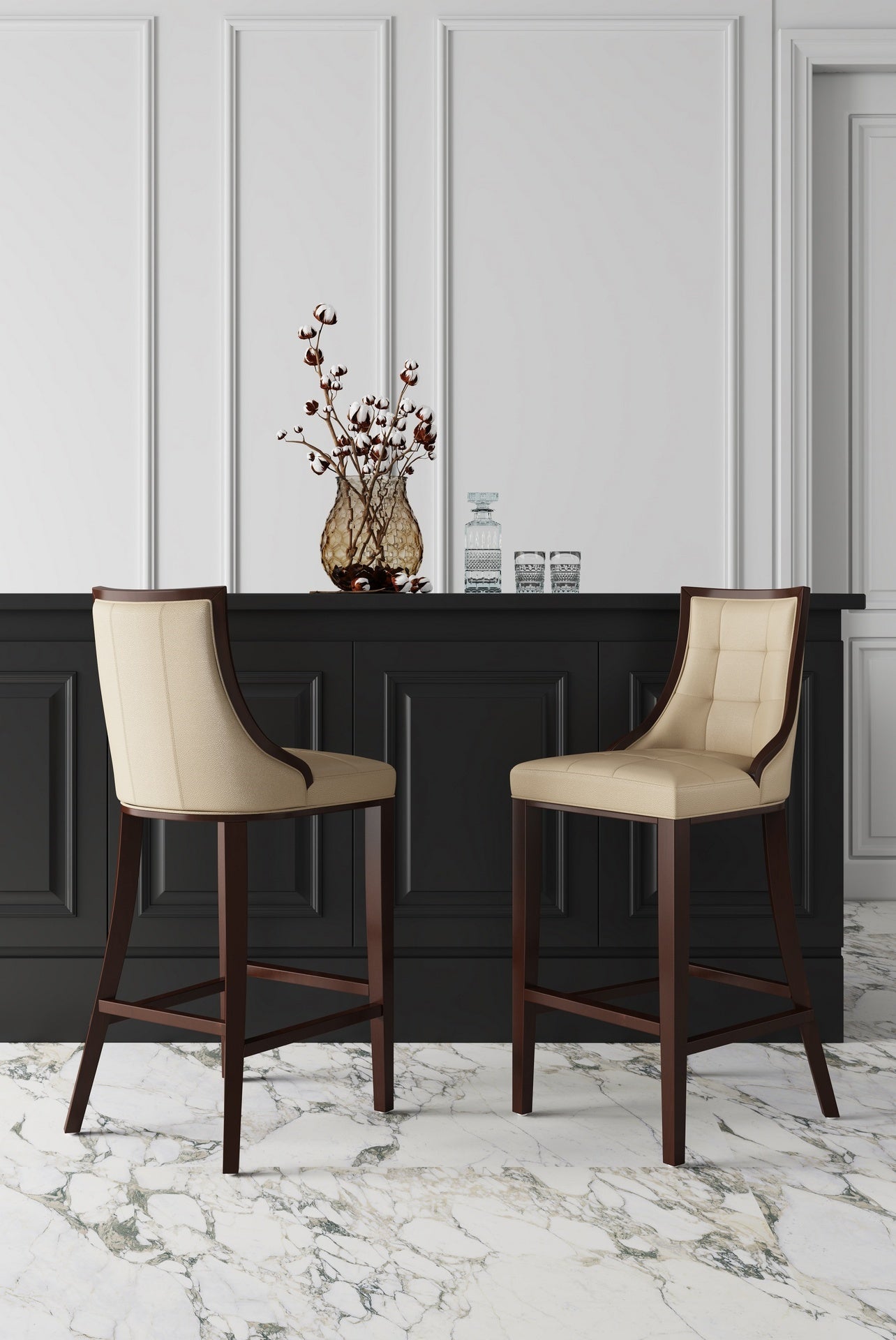 Counter Stool in Cream
