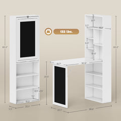 Fold-out Convertible Office Desk, Wall Mount Computer Desk
