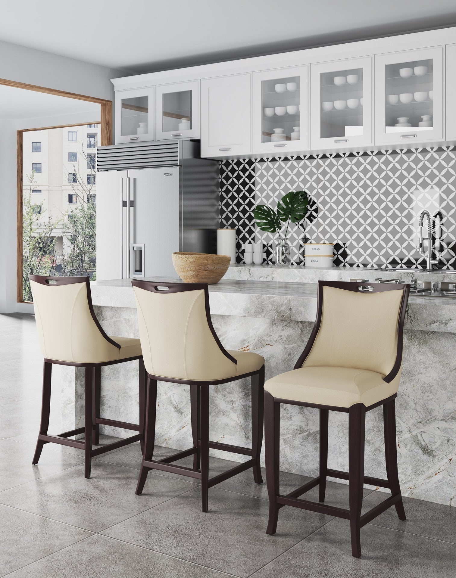 Barstool in Cream