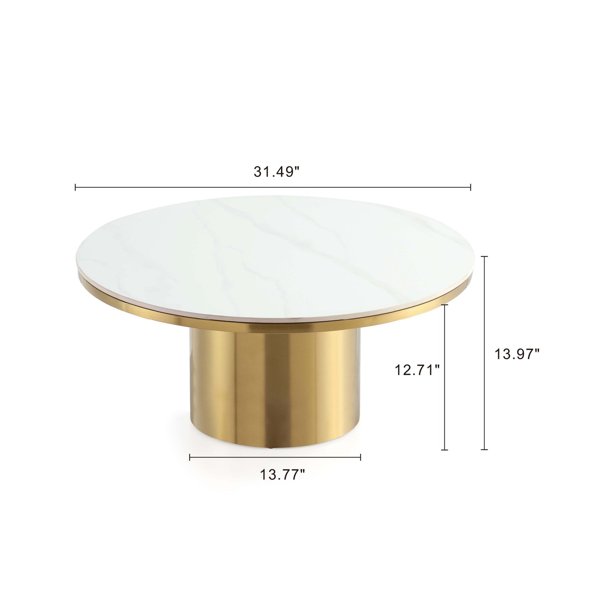 Coffee Table in Gold