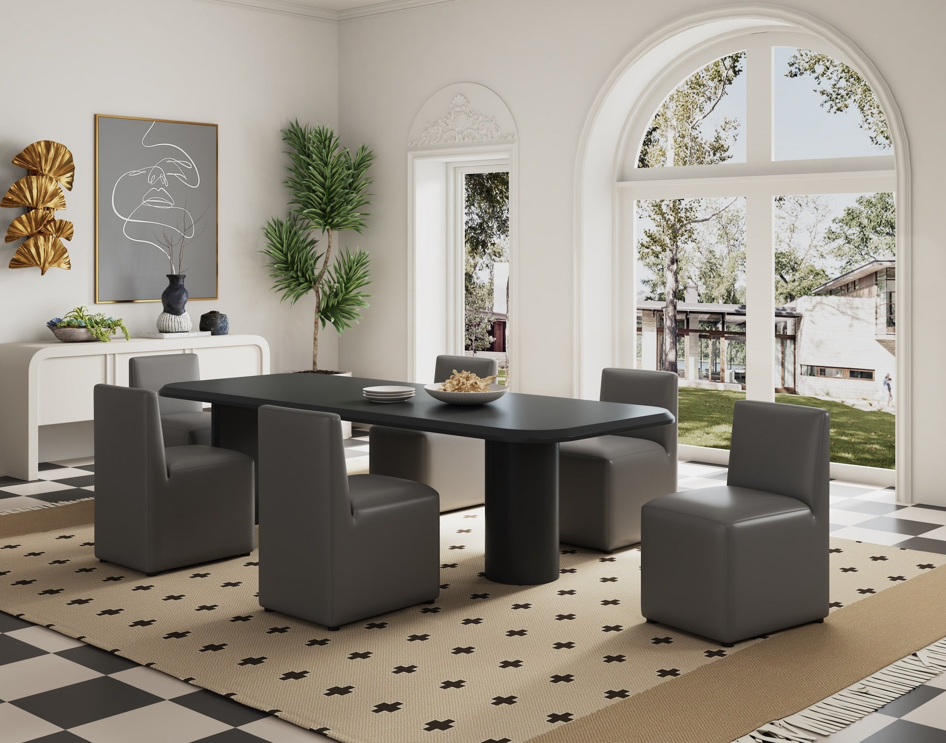 Dining Chair in Graphite